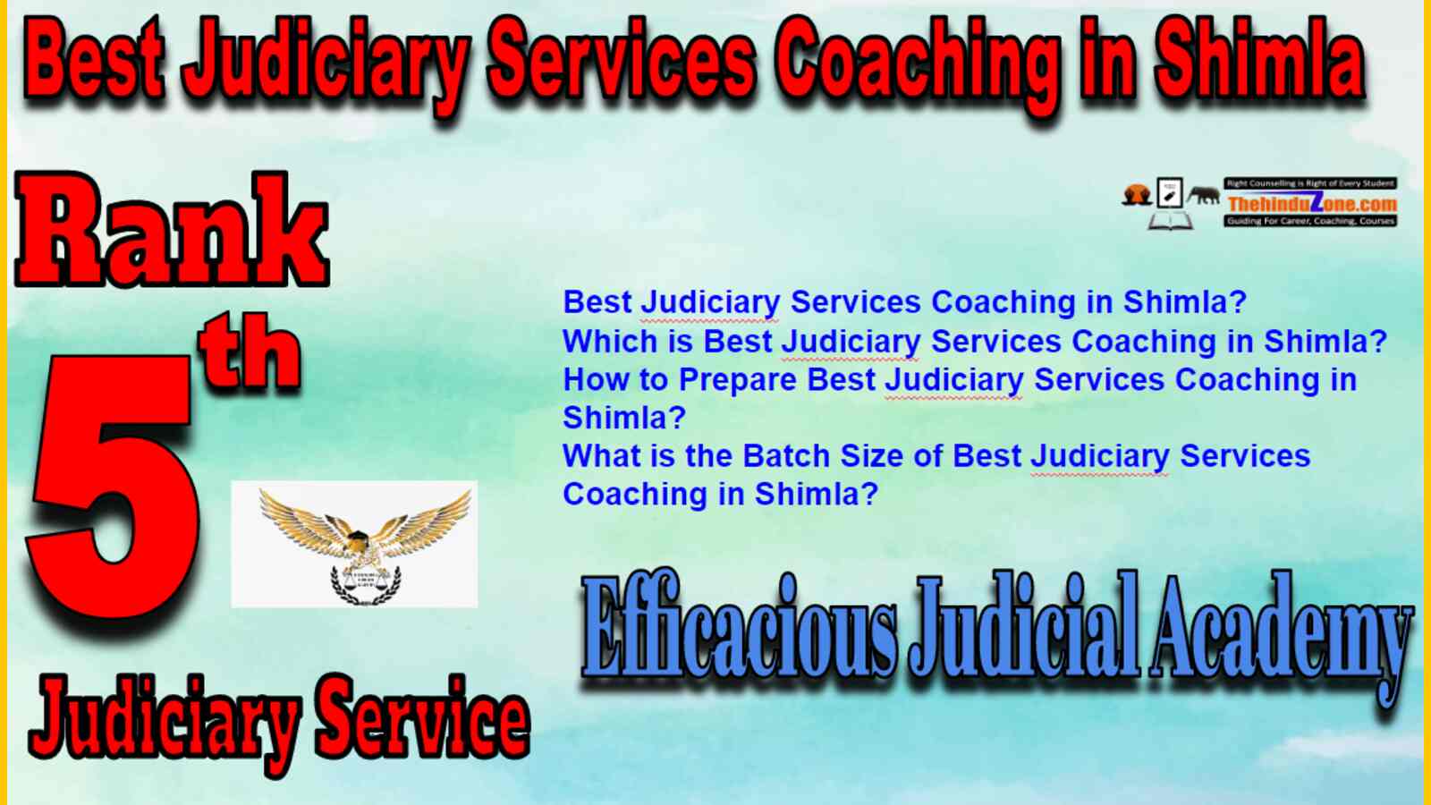 Rank 5 Best Judiciary Service Coaching In Shimla