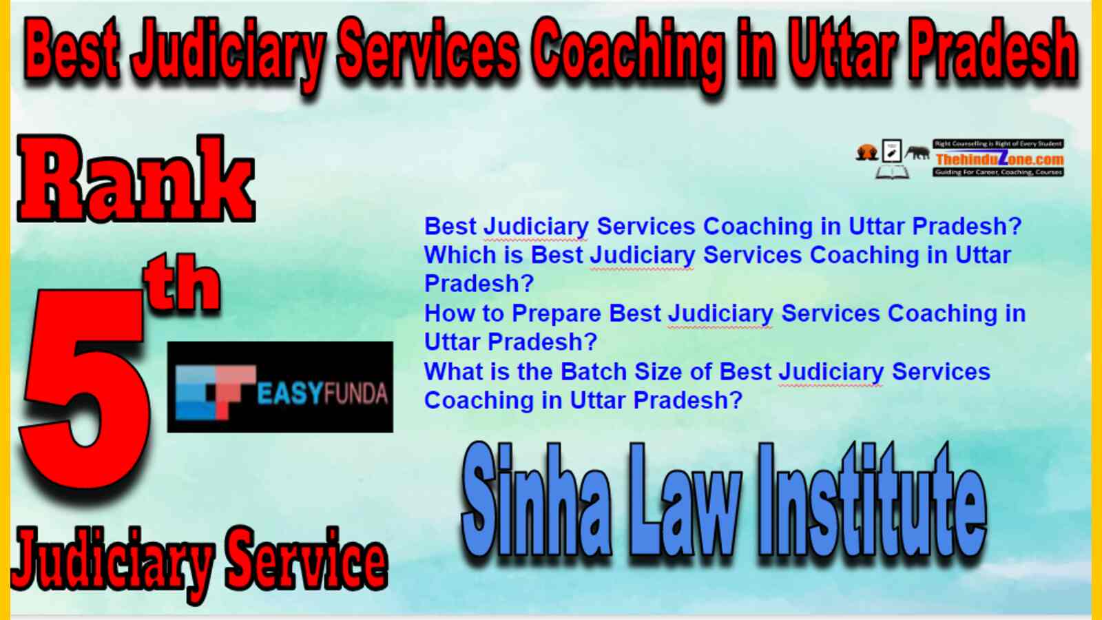 Rank 5 Best Judiciary Service Coaching In Uttar Pradesh