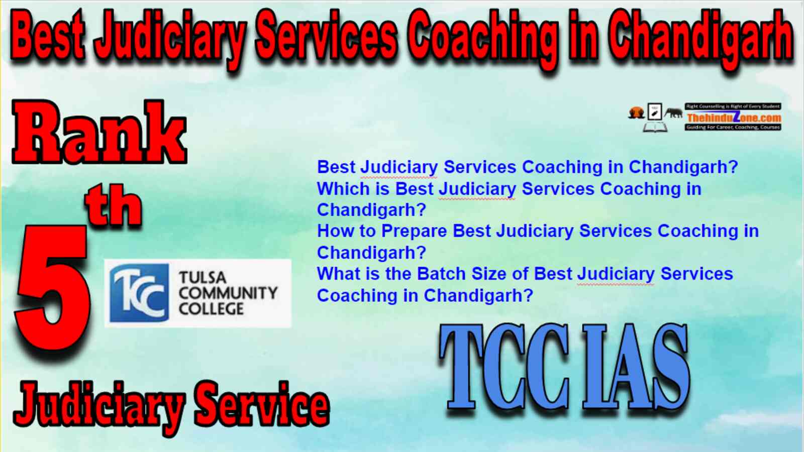 Rank 5  Judiciary Services Coaching In Chandigarh
