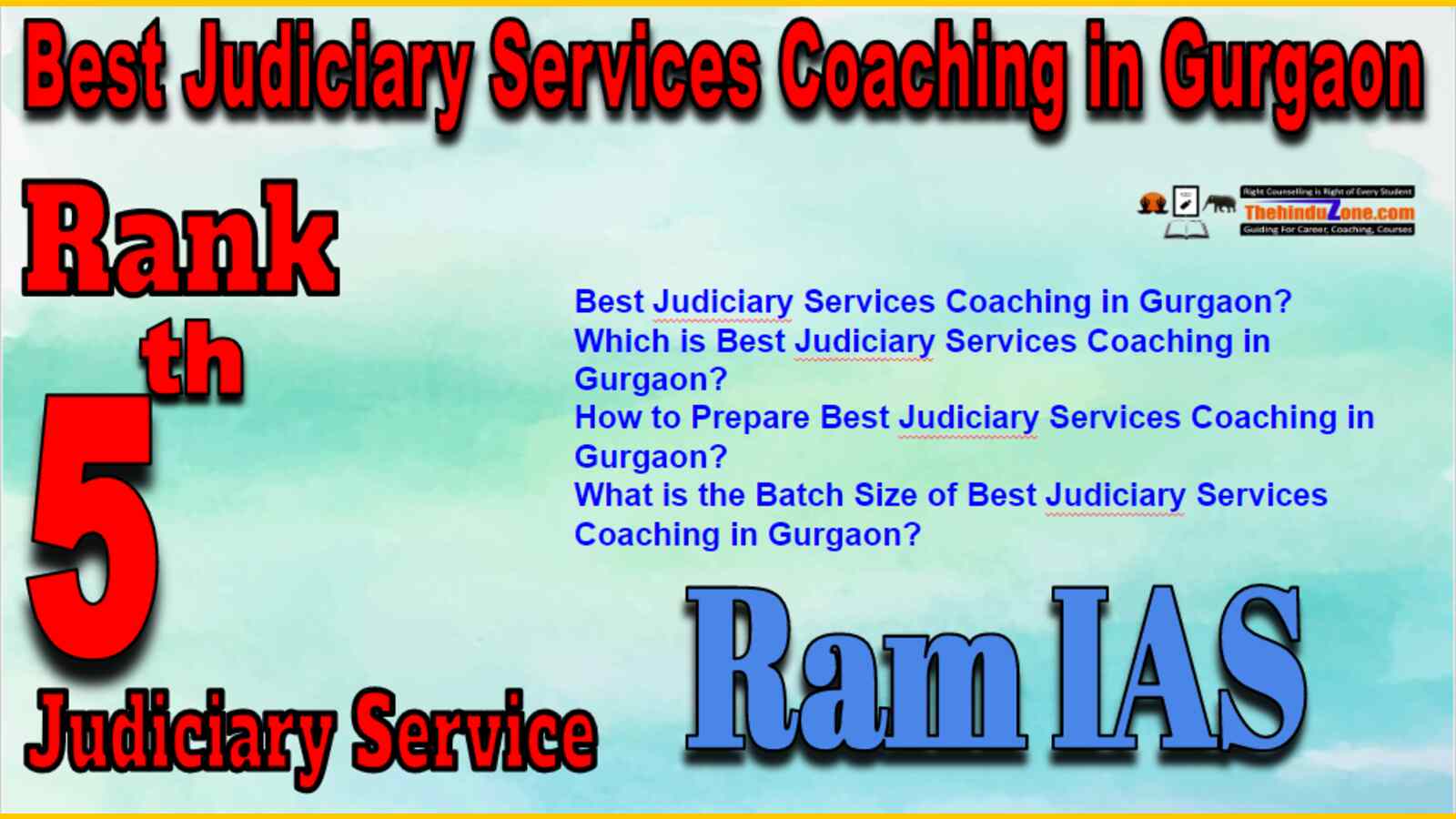 Rank 5 Judiciary Coaching In Gurgaon
