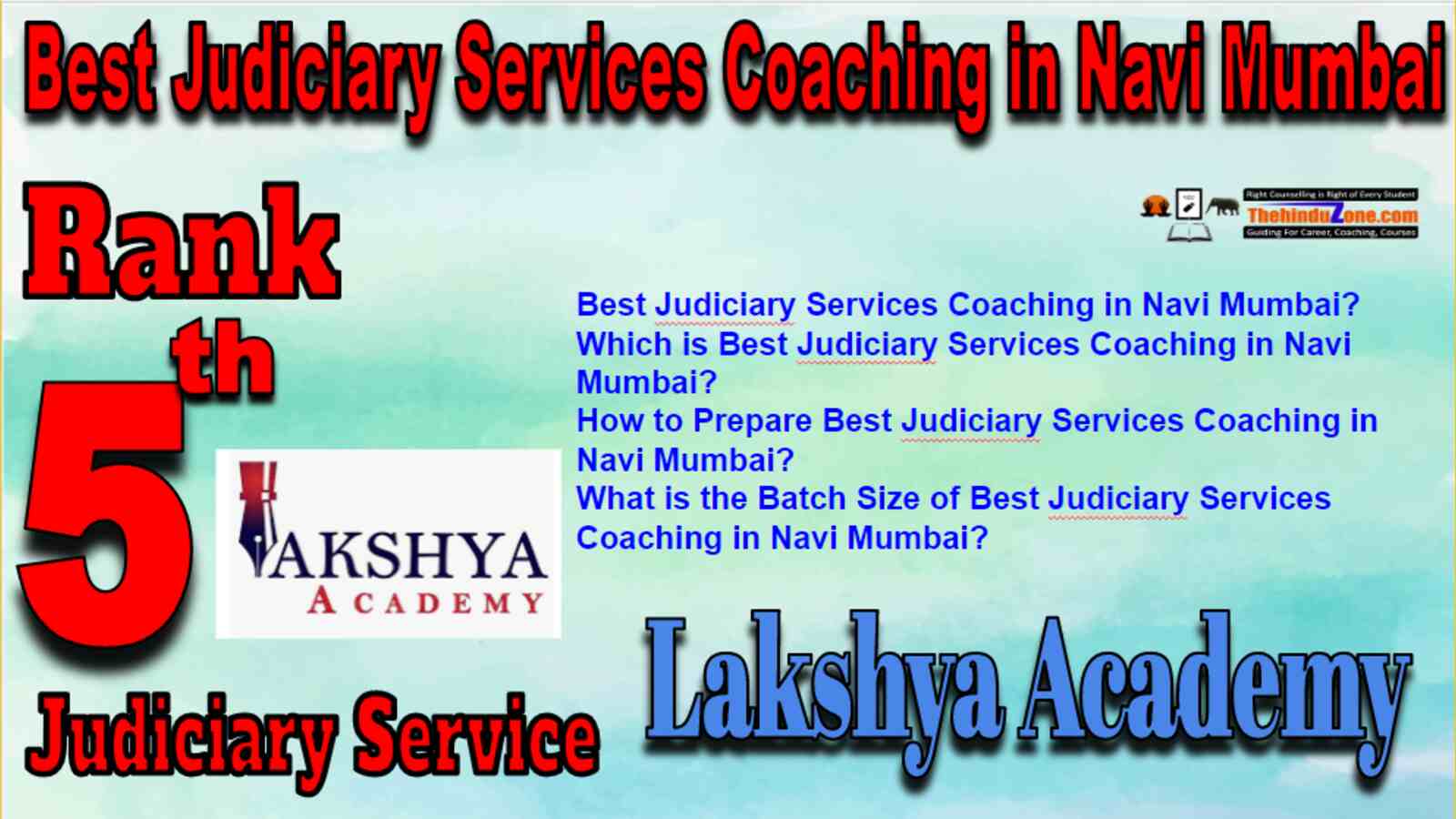 Rank 5 Best Judiciary Services Coaching in Navi Mumbai