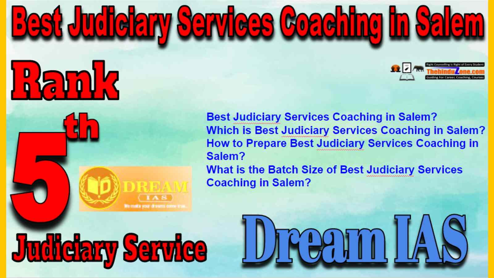 Rank 5 Best Judiciary Services Coaching in Salem