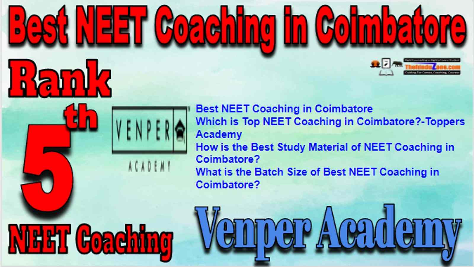 Rank 5 Best NEET Coaching in Coimbatore