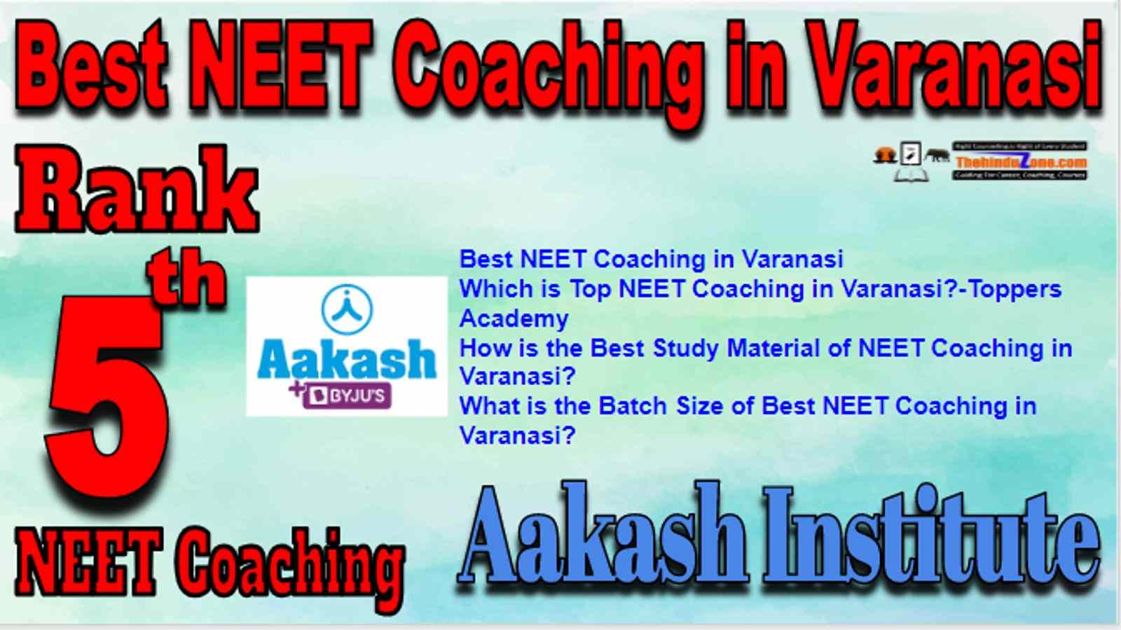 Rank 5 Best NEET Coaching in Varanasi