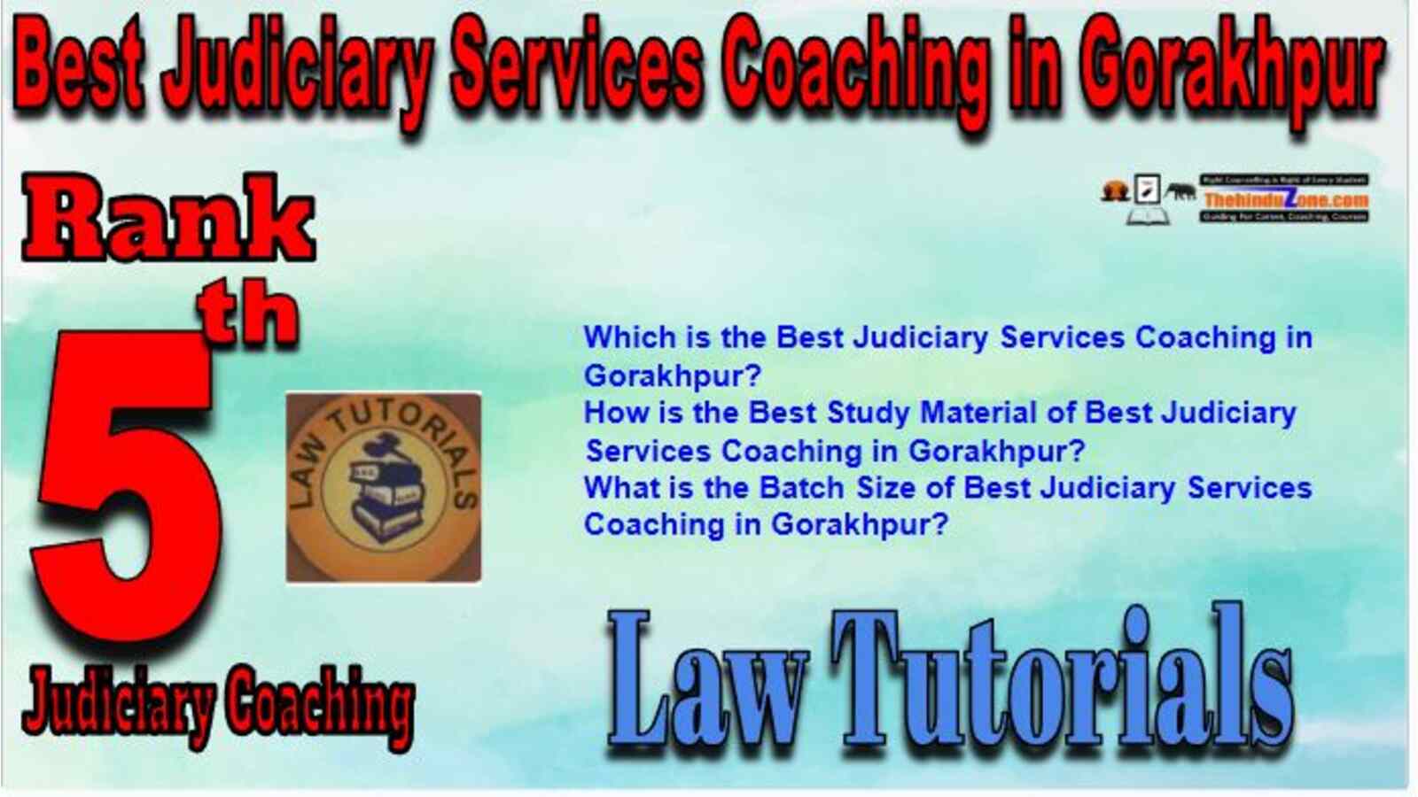 Rank 5 of Best Judiciary Services Coaching in Gorakhpur