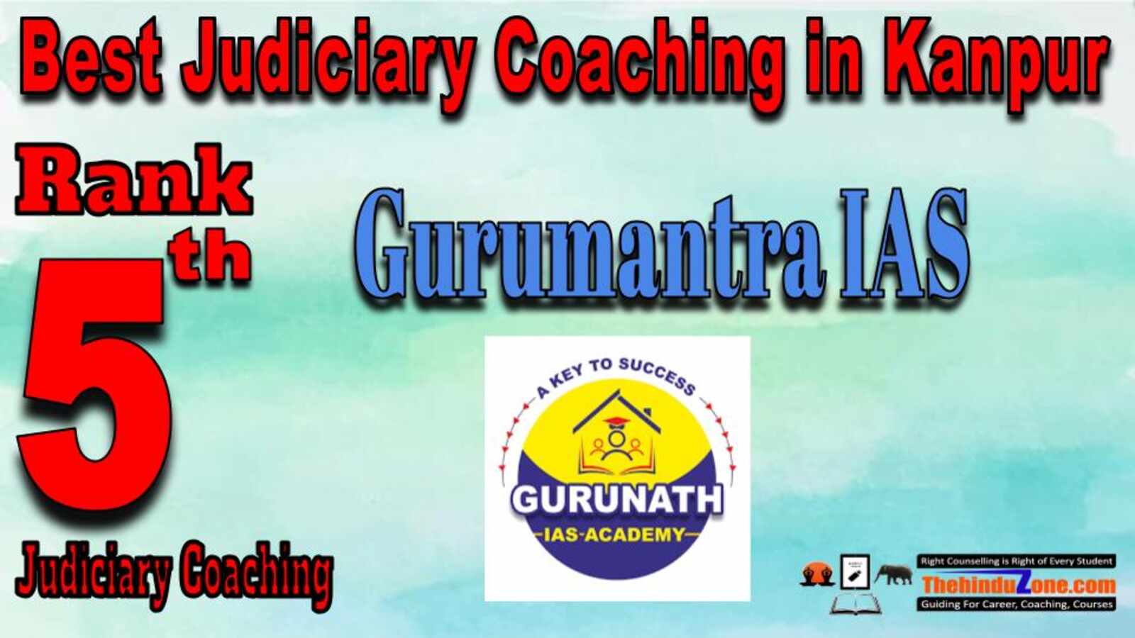 Rank 5. Gurumantra IAS Academy Top Judiciary Services Coaching in Kanpur