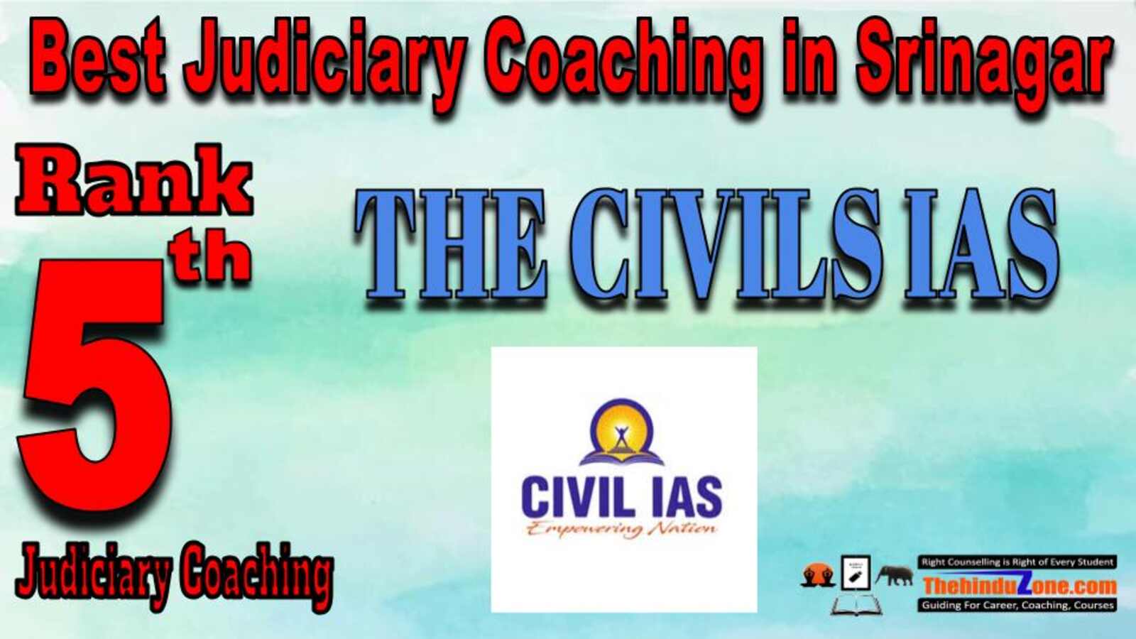 Rank 5. THE CIVILS IASKAS Best Judiciary Services Coaching in Srinagar