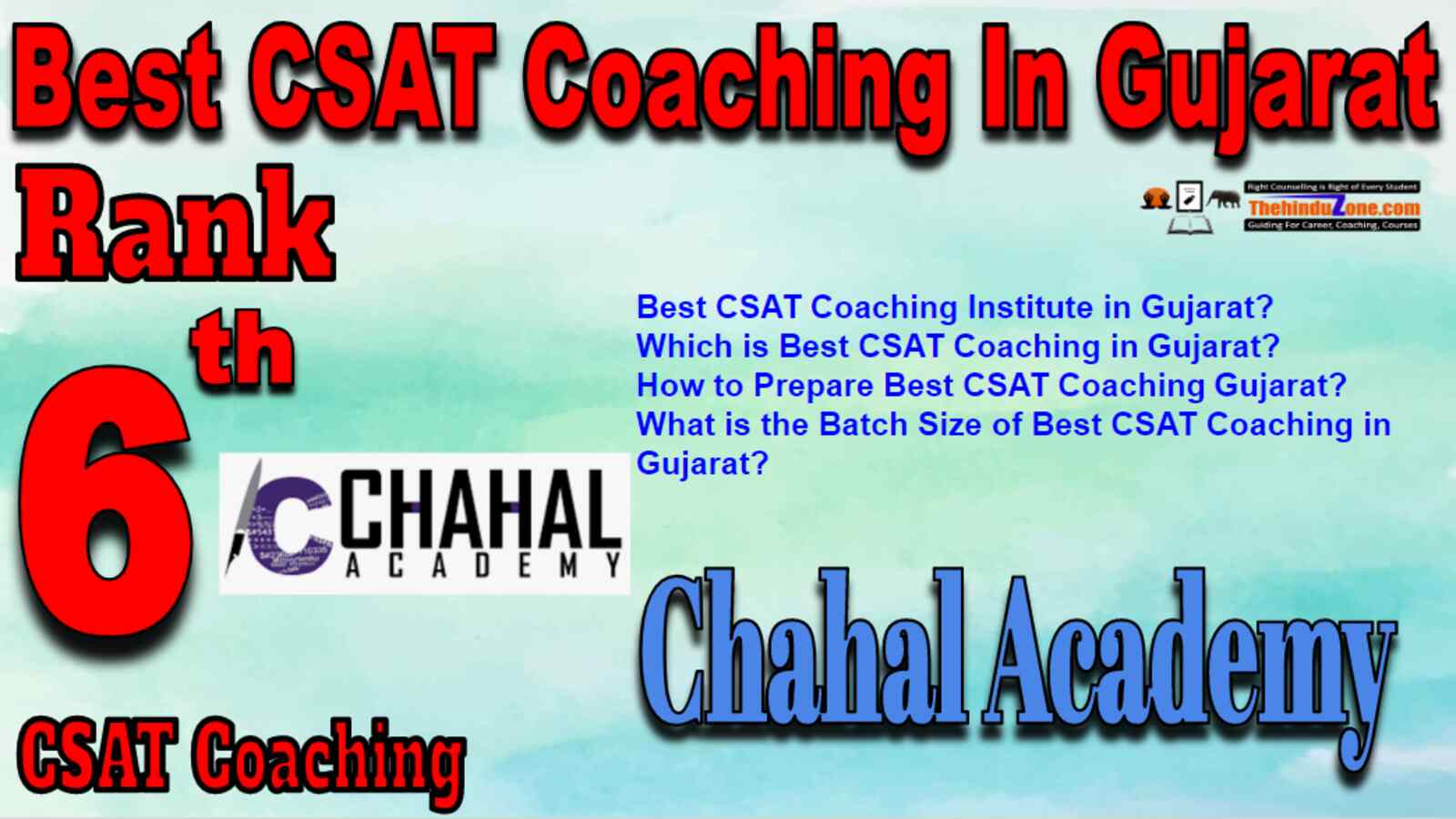 Rank 6 Best CSAT Coaching In Gujarat