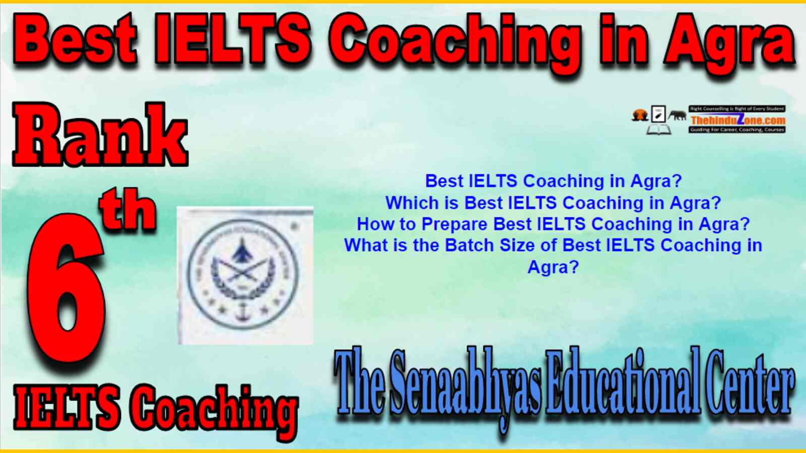 Rank 6 Best IELTS Coaching in Agra