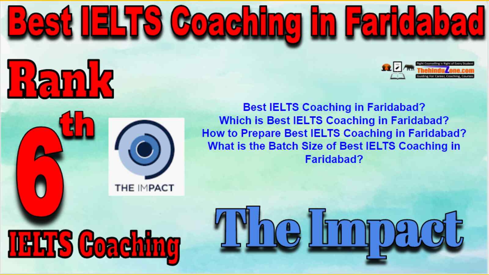Rank 6 Best IELTS Coaching in Faridabad
