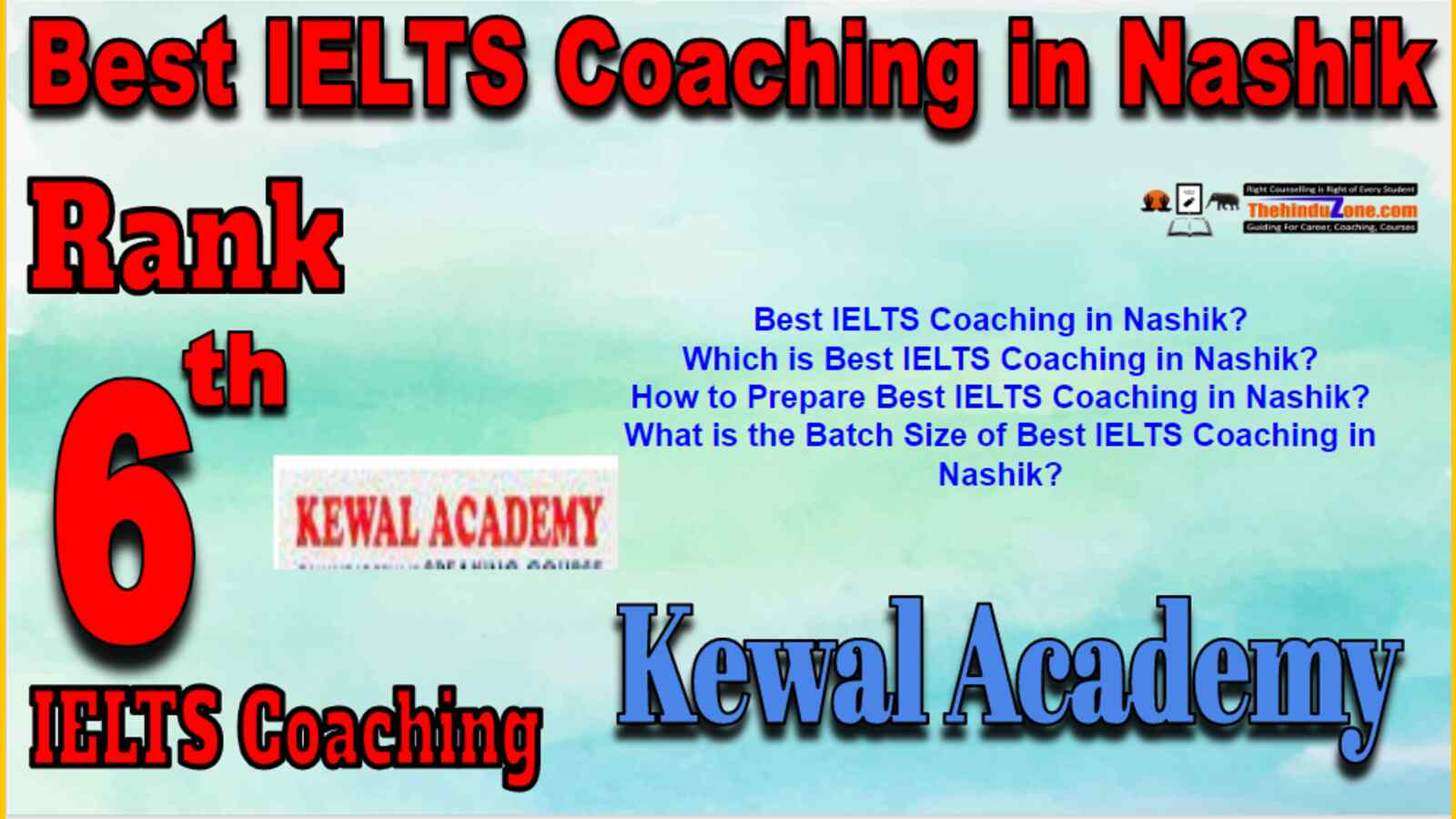 Rank 6 Best IELTS Coaching in Nashik