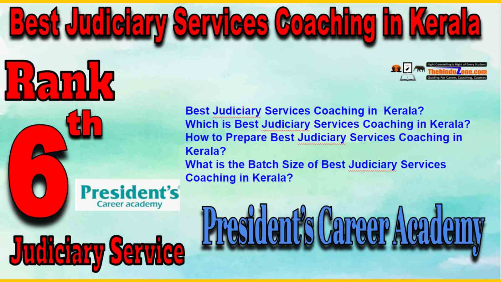 Rank 6 Best Judiciary Service Coaching In Kerala