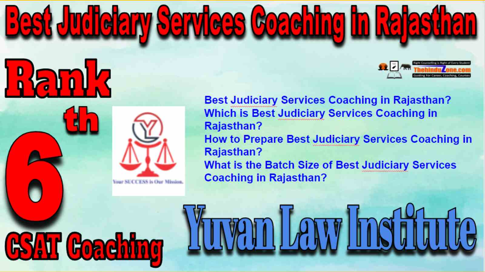 Rank 6 Best Judiciary Service Coaching In Rajasthan