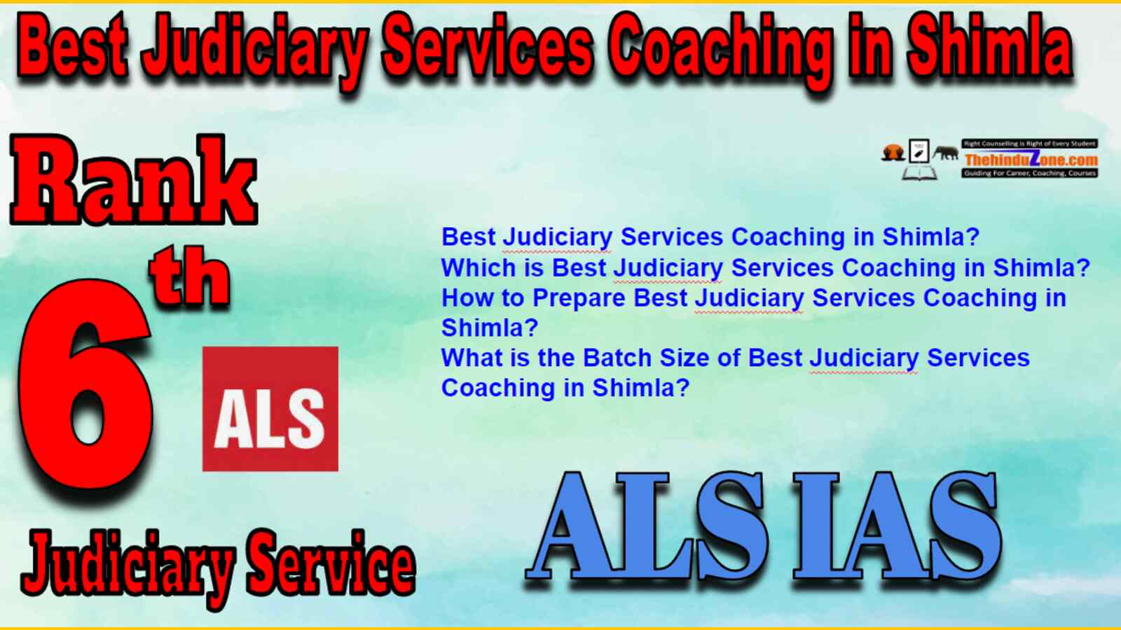 Rank 6 Best Judiciary Service Coaching In Shimla