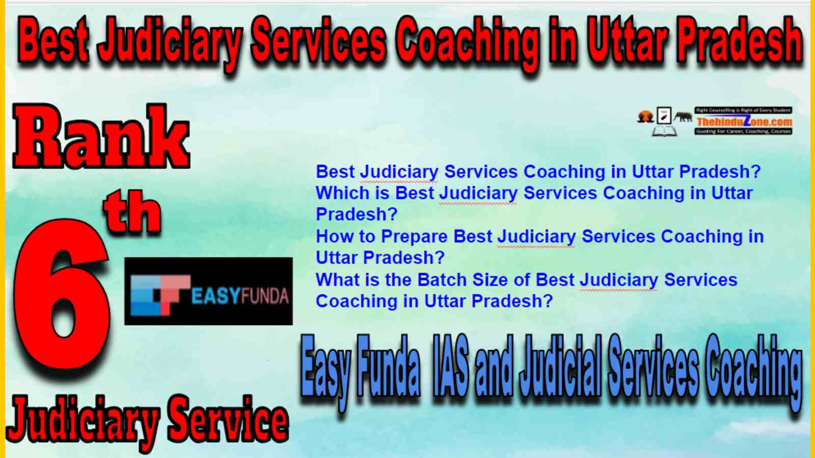 Rank 6 Best Judiciary Service Coaching In Uttar Pradesh