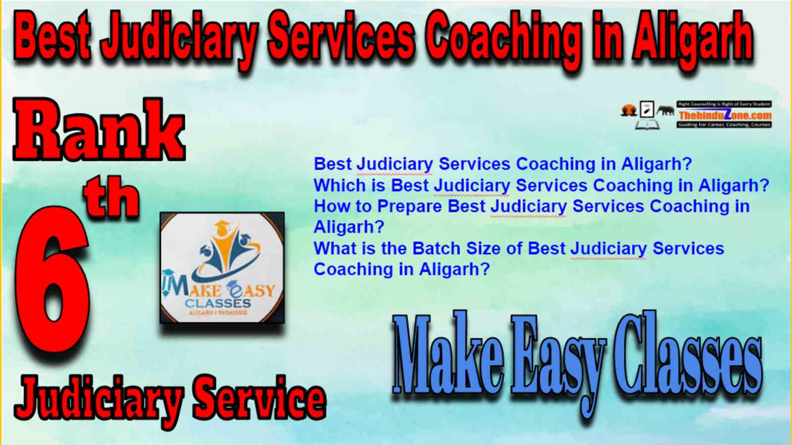 Rank 6 Best Judiciary Services Coaching In Aligarh
