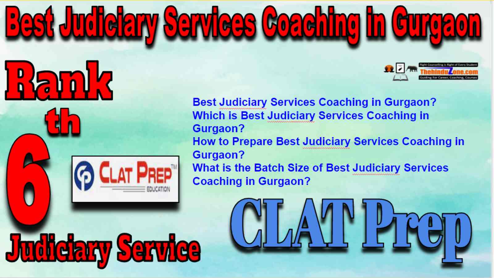 Rank 6 Judiciary Coaching In Gurgaon
