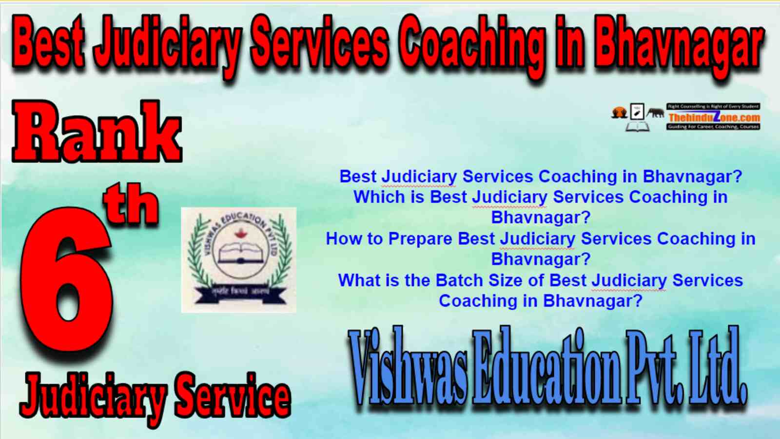 Rank 6 Best Judiciary Services Coaching in Bhavnagar