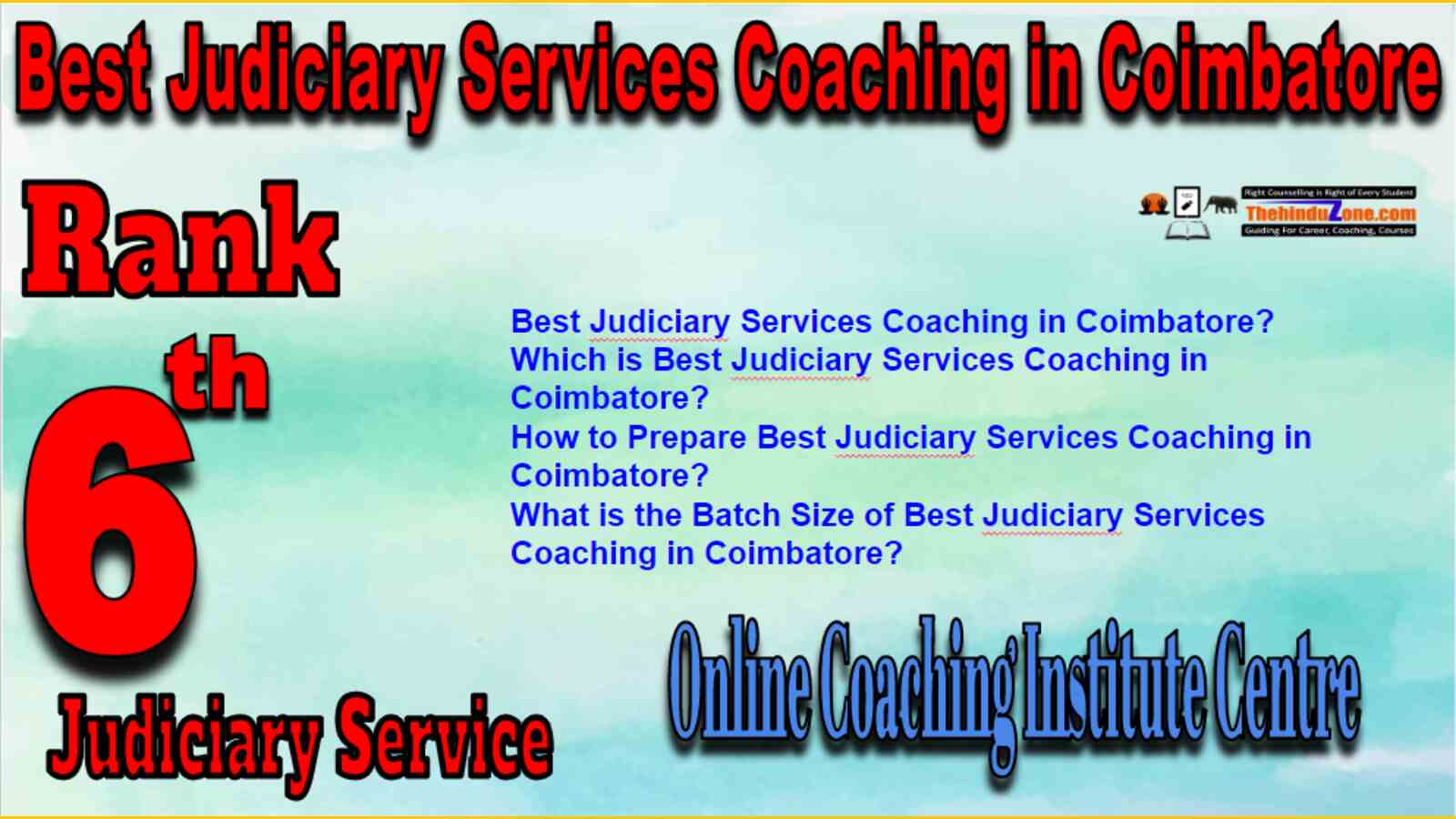 Rank 6 Best Judiciary Services Coaching in Coimbatore