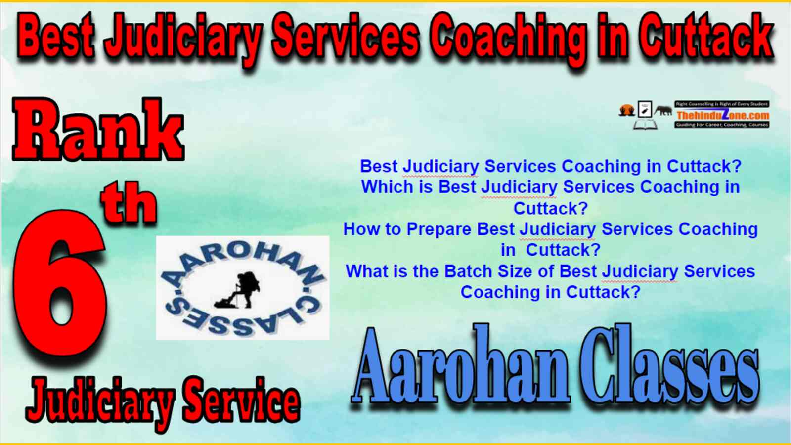 Rank 6 Best Judiciary Services Coaching in Cuttack