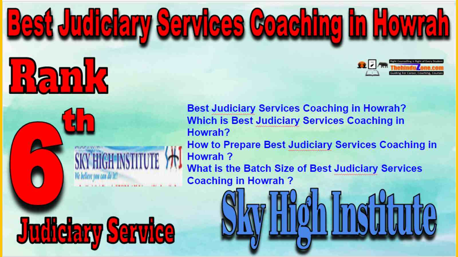 Rank 6 Best Judiciary Services Coaching in Howrah