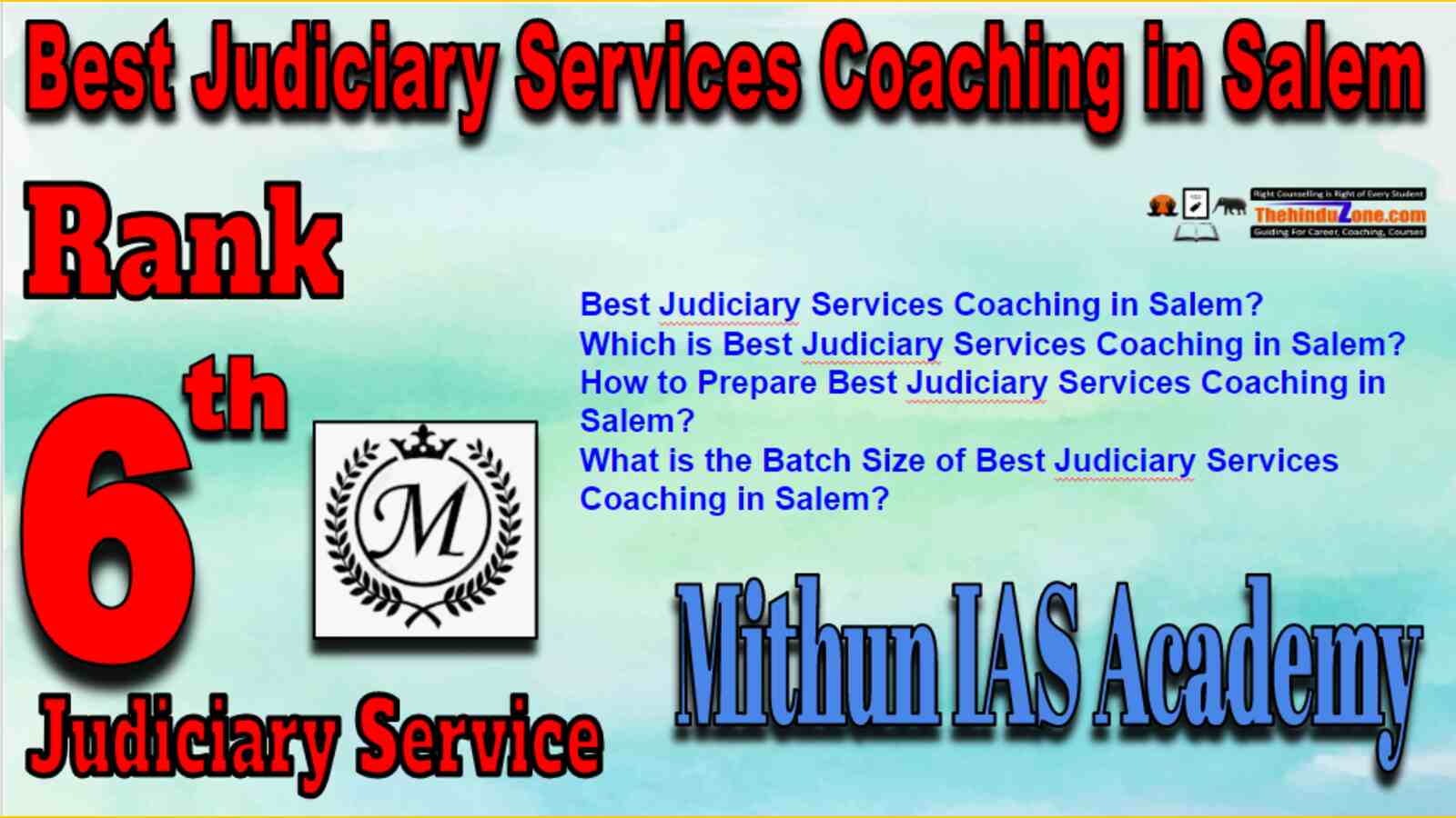 Rank 6 Best Judiciary Services Coaching in Salem