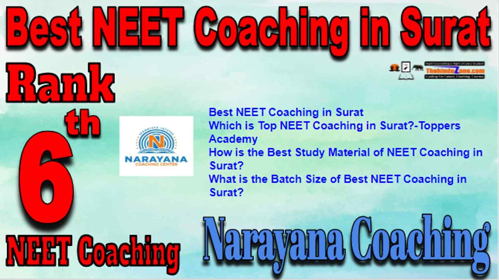 Rank 6 Best NEET Coaching in Surat