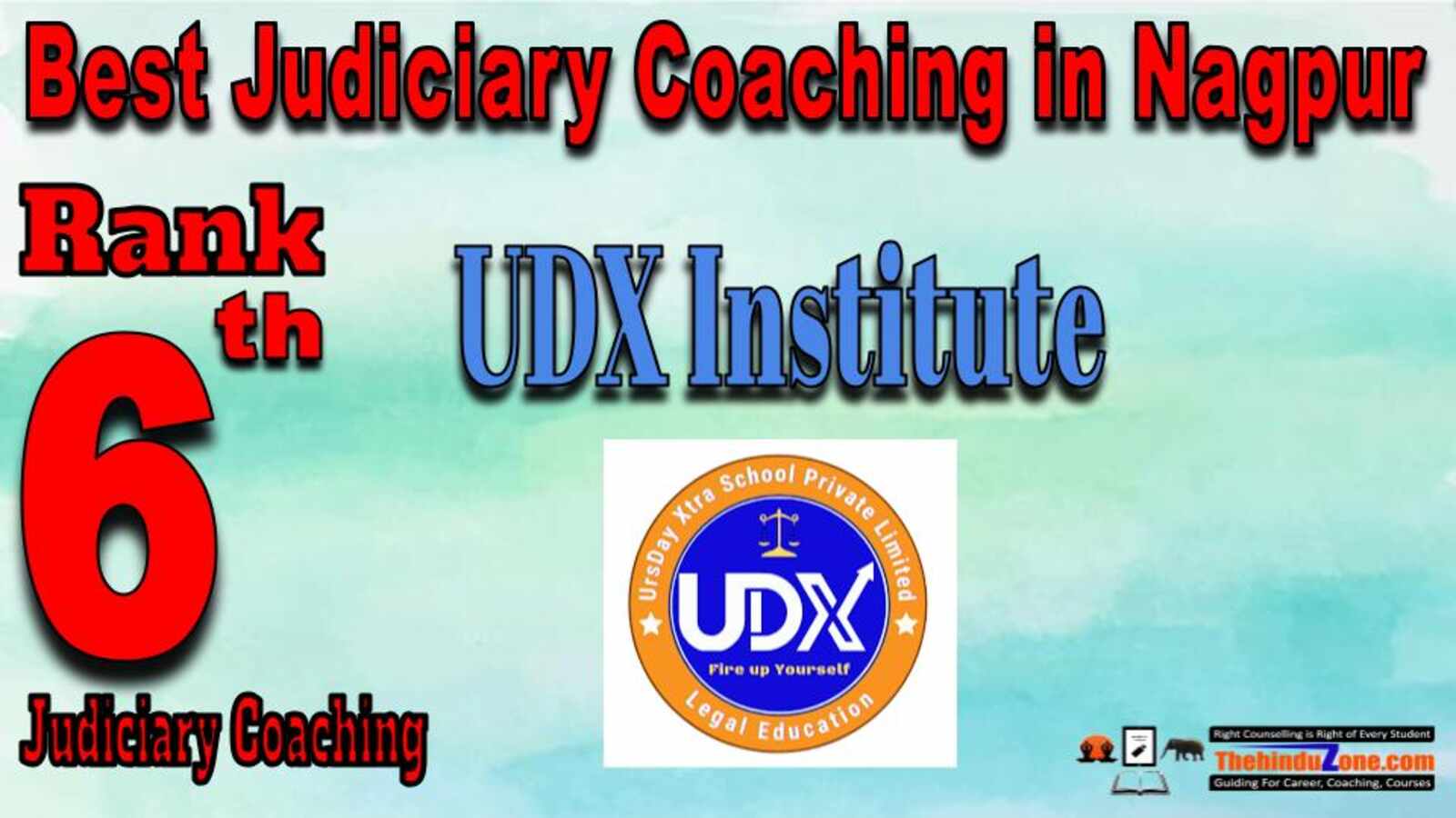Rank 6. UDX Institute Best Judiciary Services Coaching in Nagpur