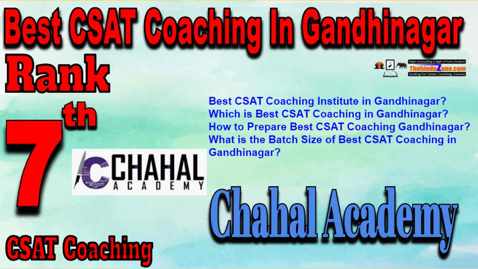Rank 7 Best CSAT Coaching In Gandhinagar