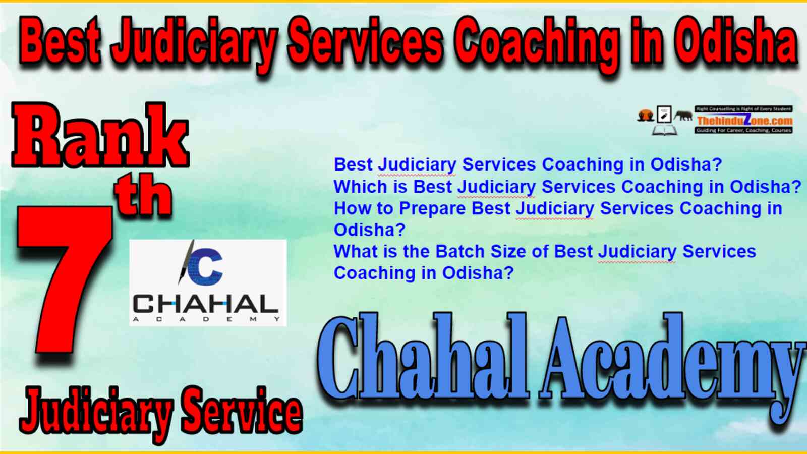 Rank 7 Best Judiciary Service Coaching In Odisha