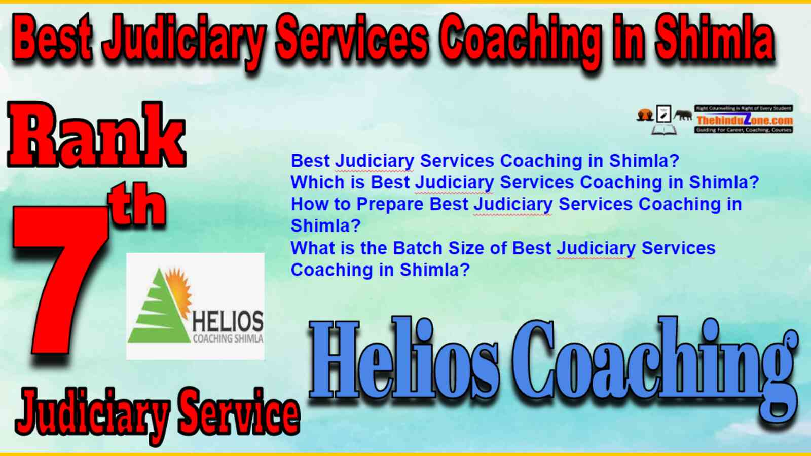 Rank 7 Best Judiciary Service Coaching In Shimla