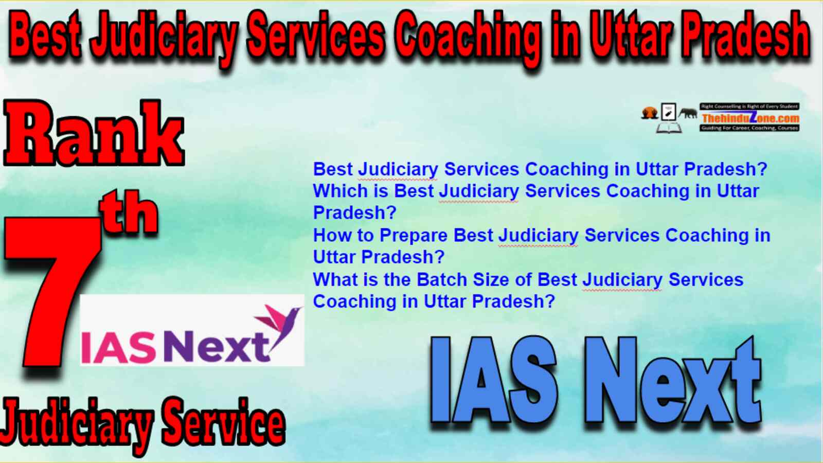 Rank 7 Best Judiciary Service Coaching In Uttar Pradesh