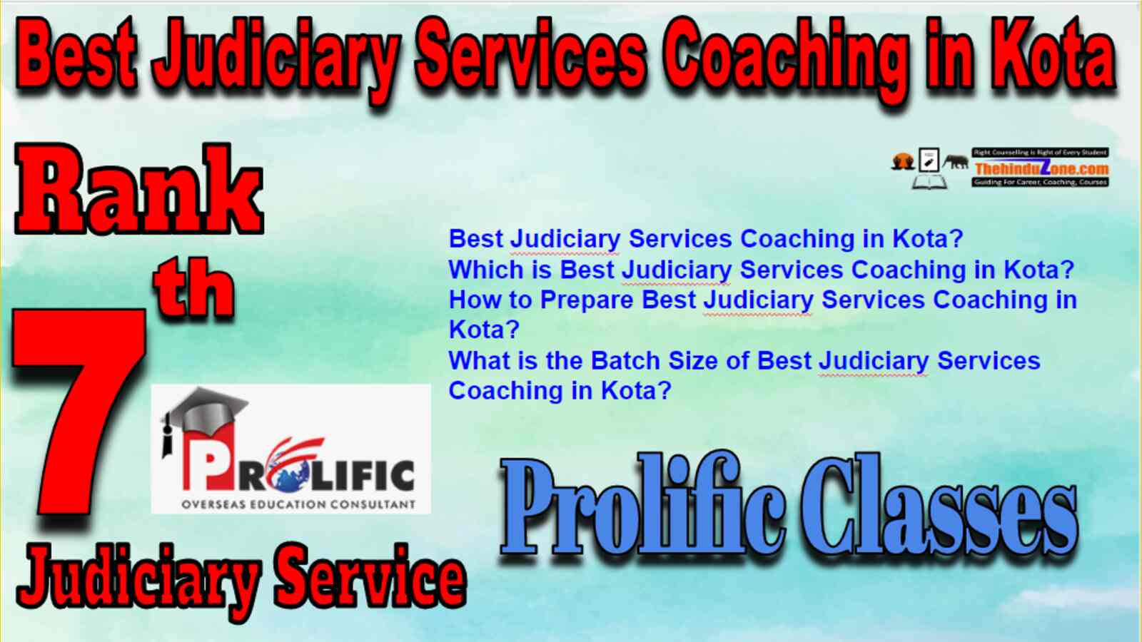 Rank 7 Best Judiciary Services Coaching In Kota