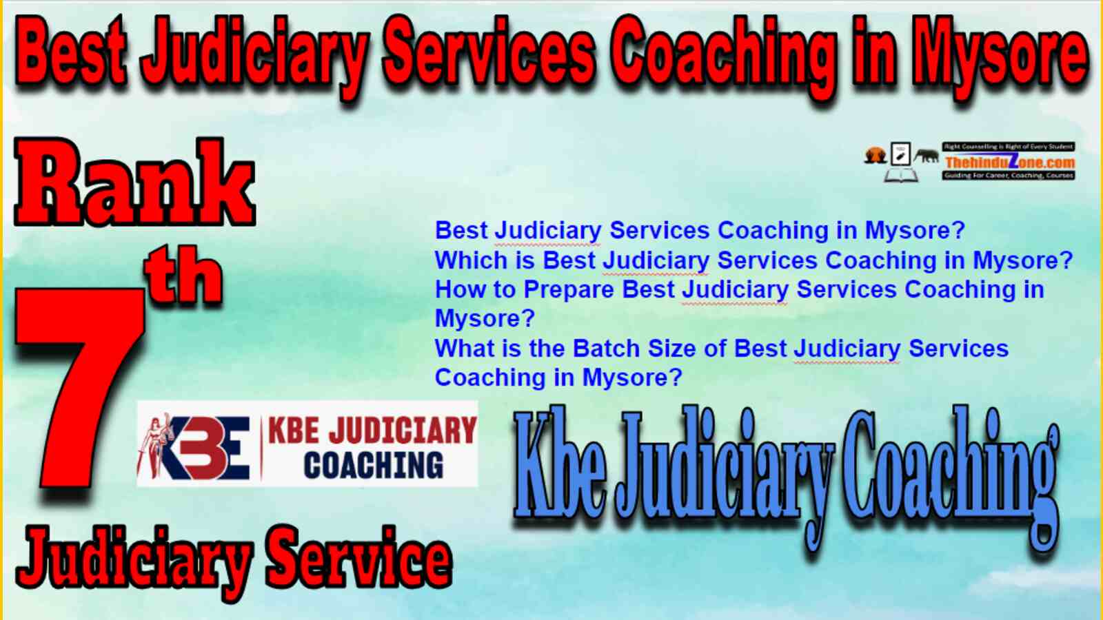 Rank 7 Best Judiciary Services Coaching In Mysore