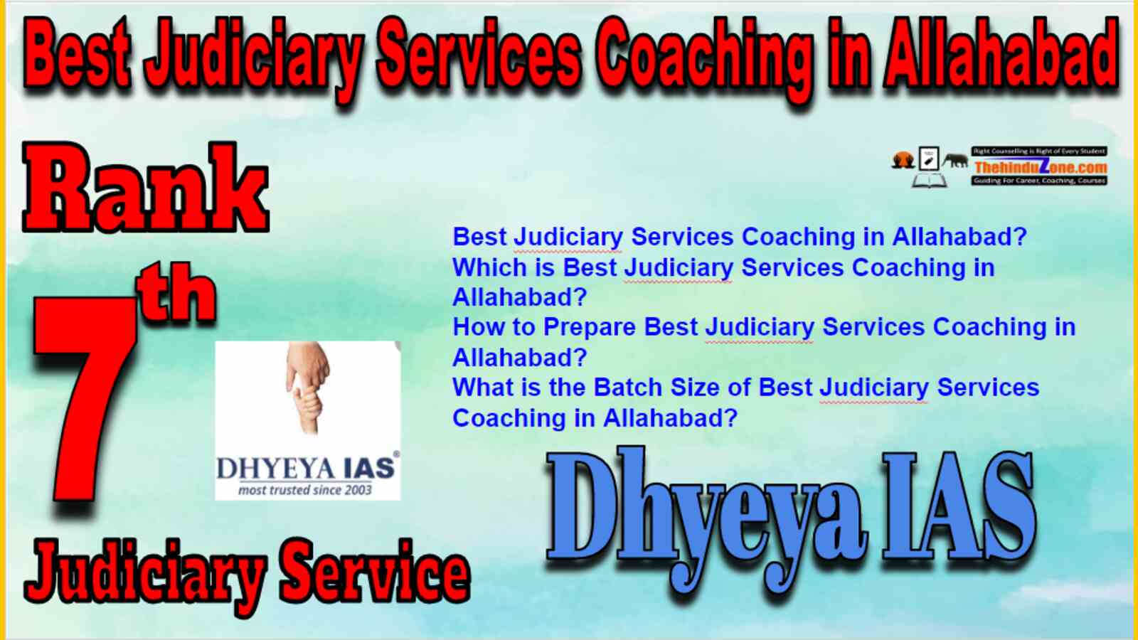 Rank 7 Best Judiciary Services Coaching in Allahabad