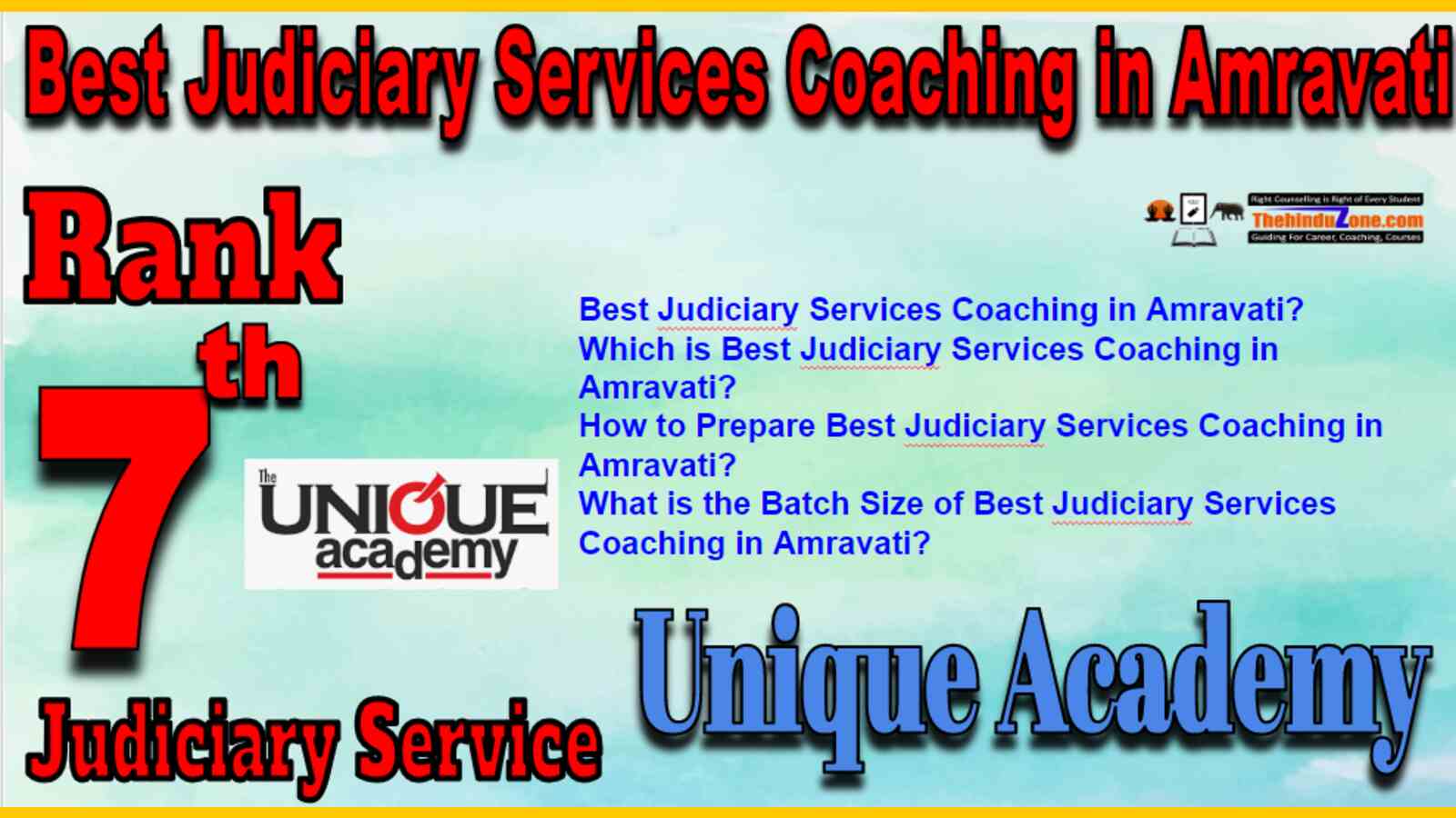 Rank 7 Judiciary Services Coaching in Amravati