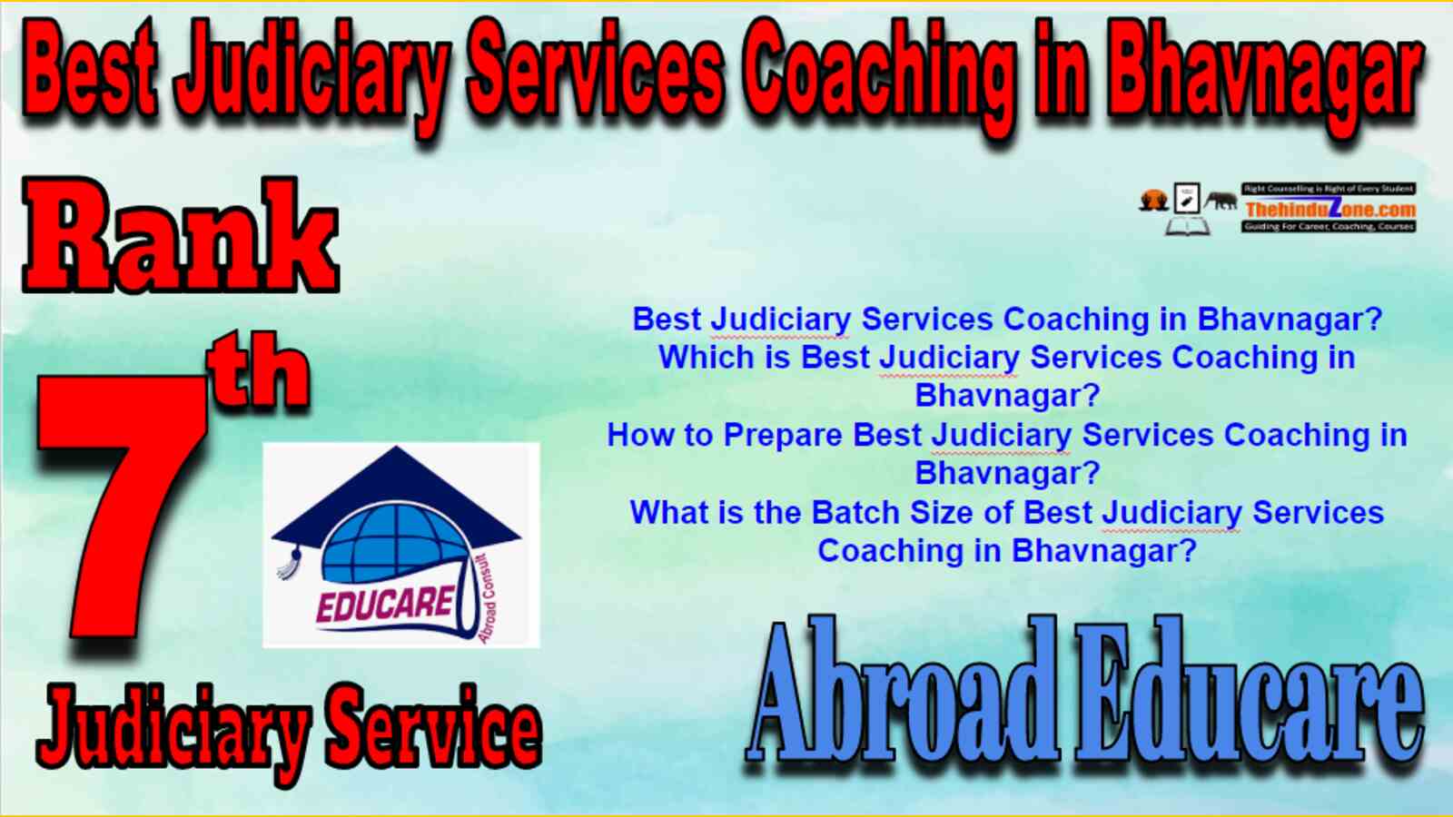 Rank 7 Best Judiciary Services Coaching in Bhavnagar