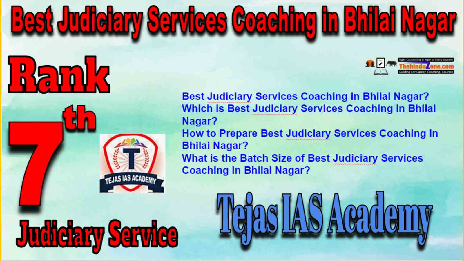 Rank 7 Best Judiciary Services Coaching in Bhilai Nagar