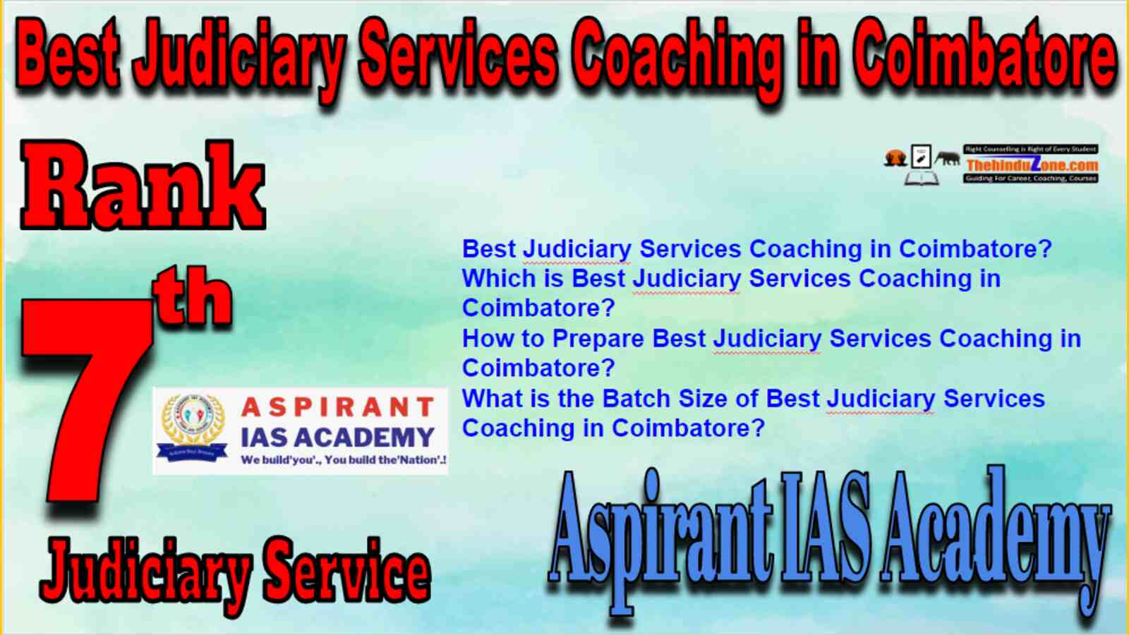 Rank 7 Best Judiciary Services Coaching in Coimbatore