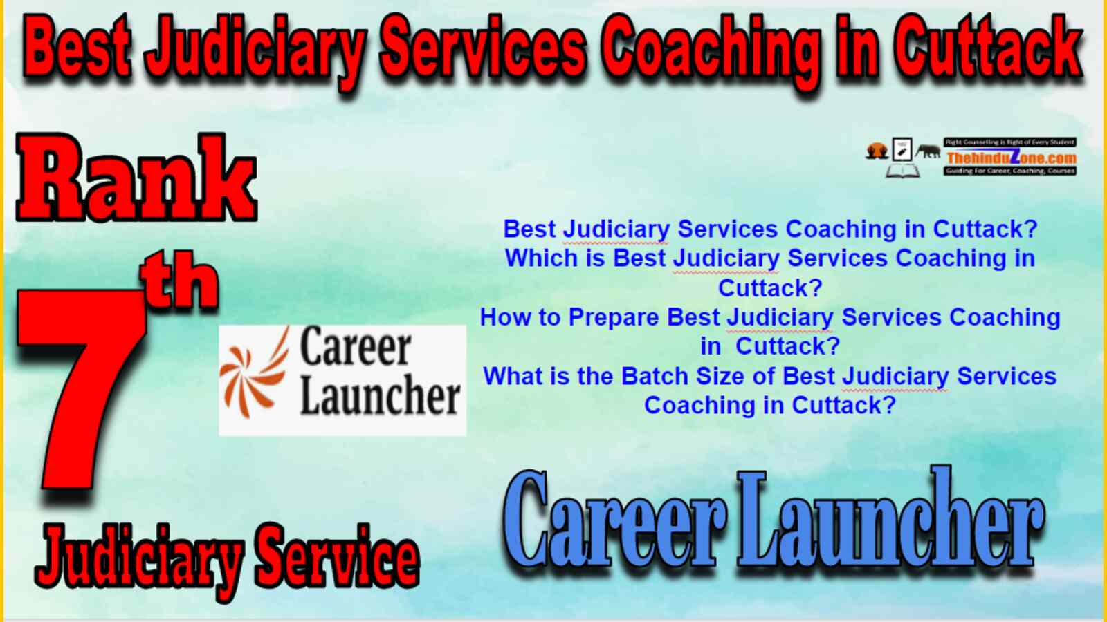 Rank 7 Best Judiciary Services Coaching in Cuttack