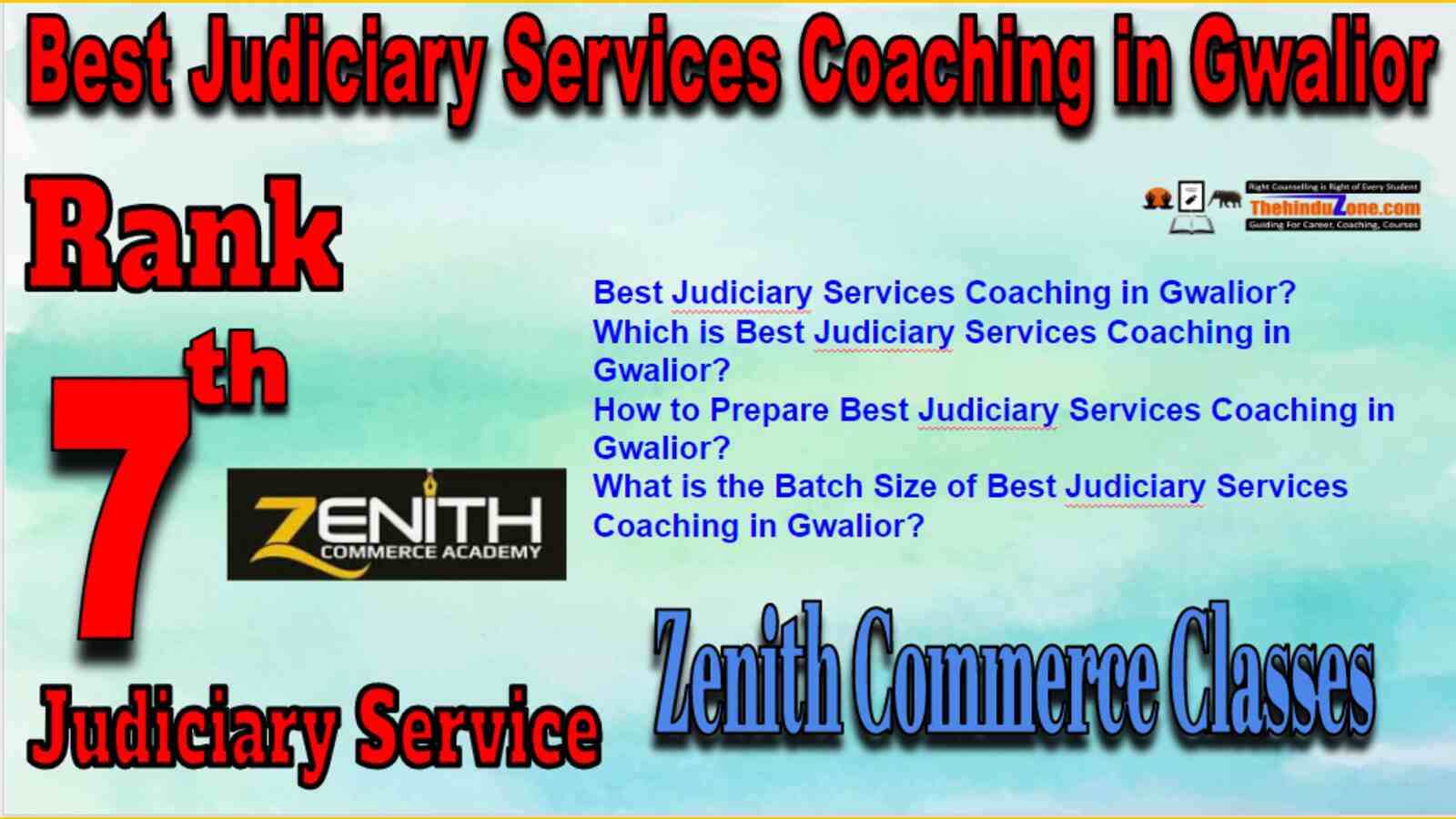 Rank 7 Best Judiciary Services Coaching in Gwalior