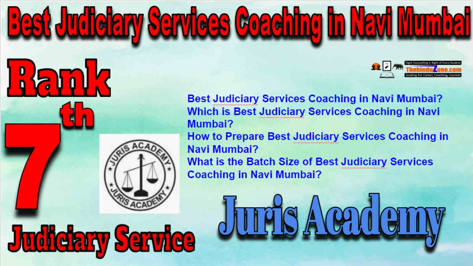 Rank 7 Best Judiciary Services Coaching in Navi Mumbai