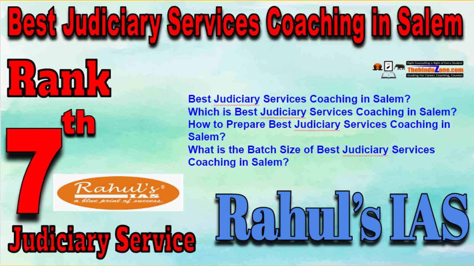 Rank 7 Best Judiciary Services Coaching in Salem