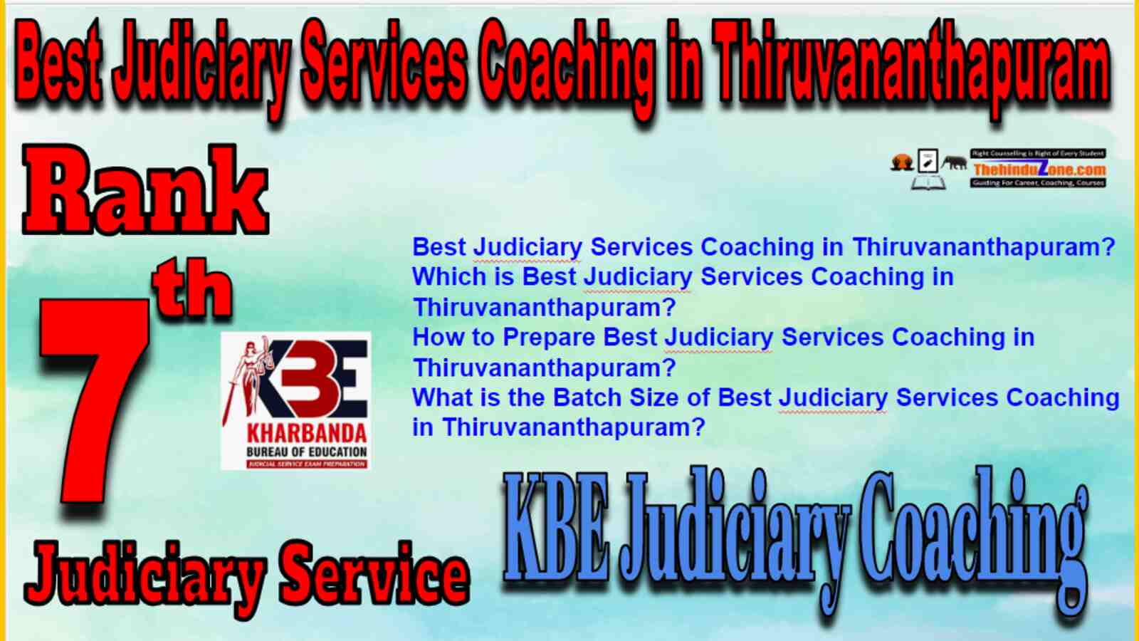 Rank 7 Judiciary Services Coaching in Thiruvananthapuram