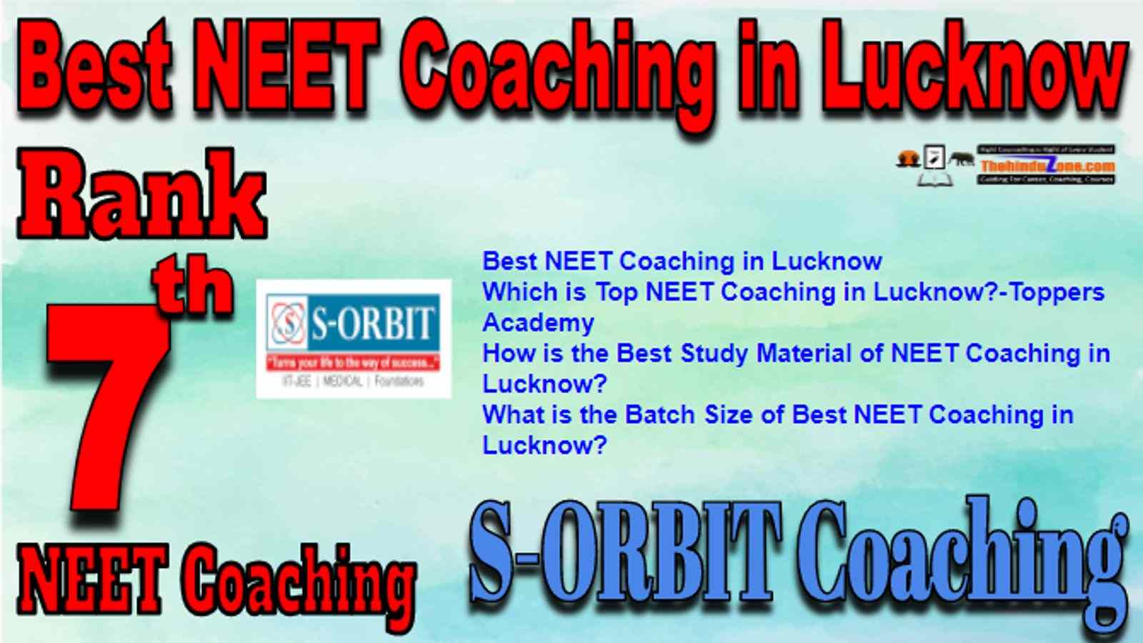Rank 7 Best NEET Coaching in Lucknow
