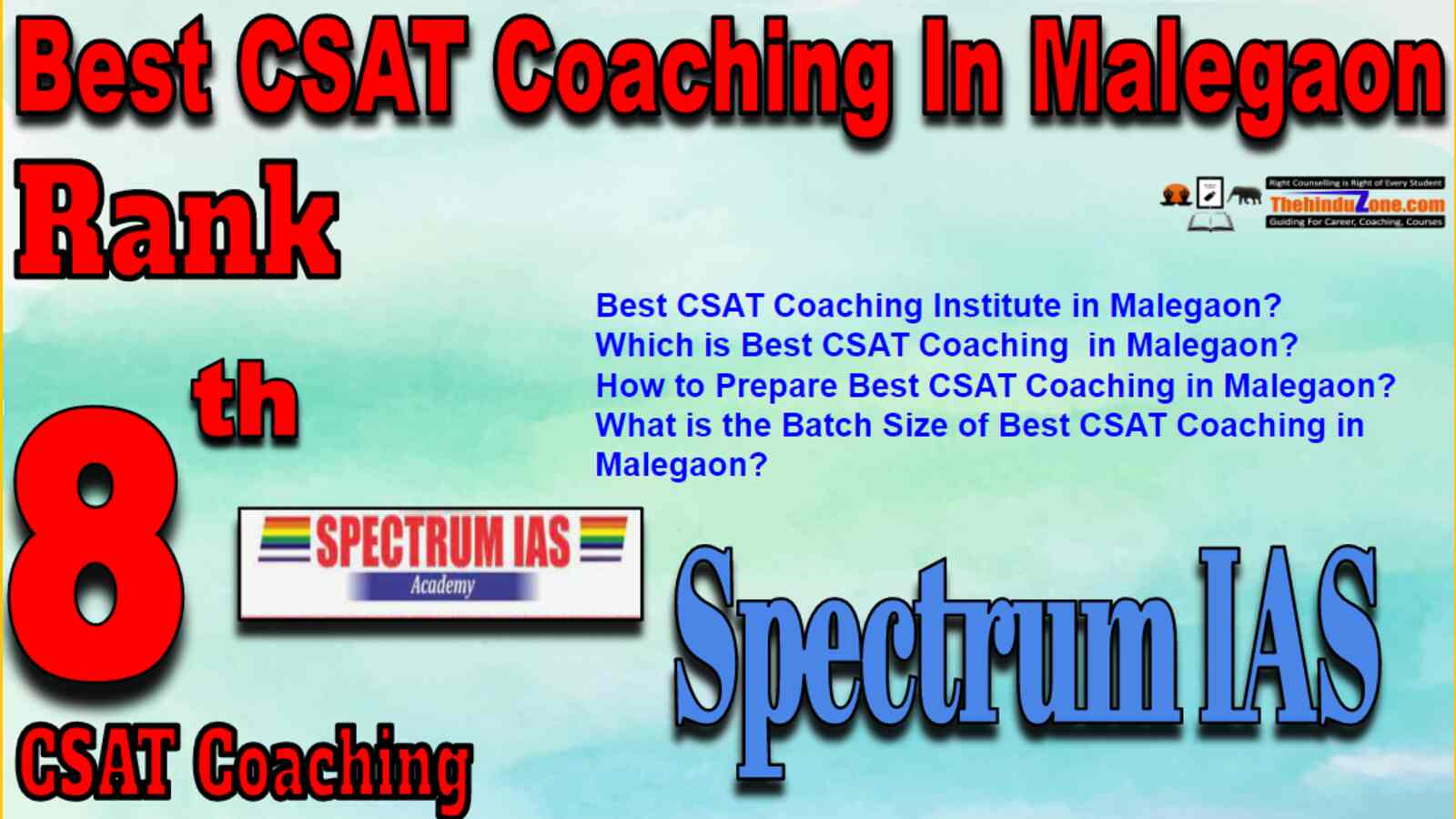 Rank 8 Best CSAT Coaching In Malegaon