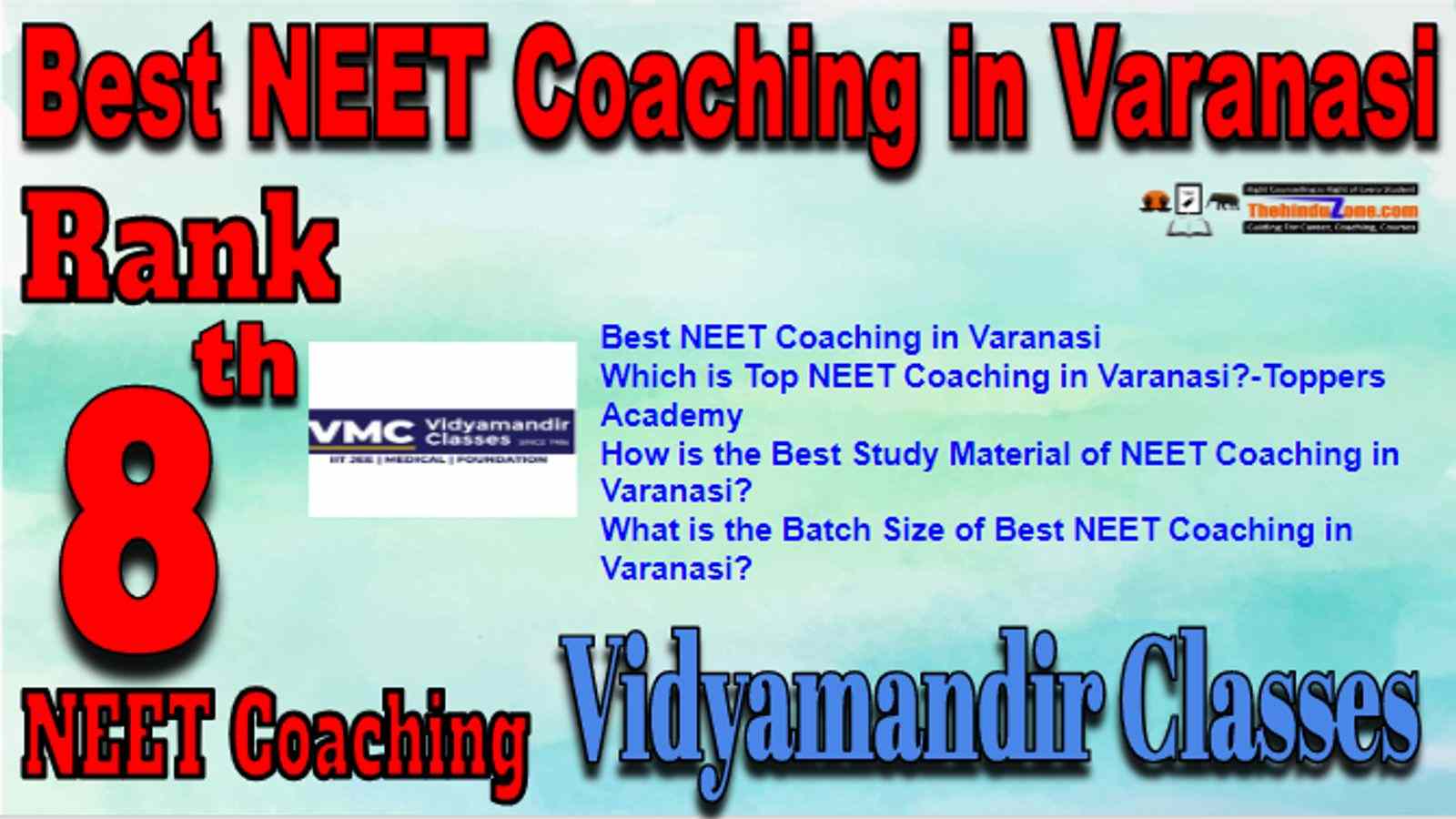 Rank 8 Best NEET Coaching in Varanasi