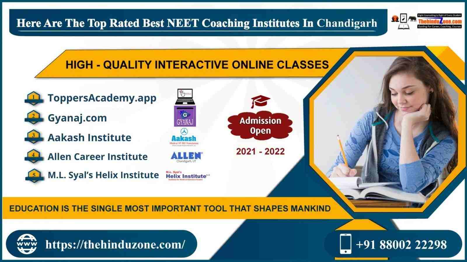 Top 10 NEET Coaching Institutes  In Chandigarh 