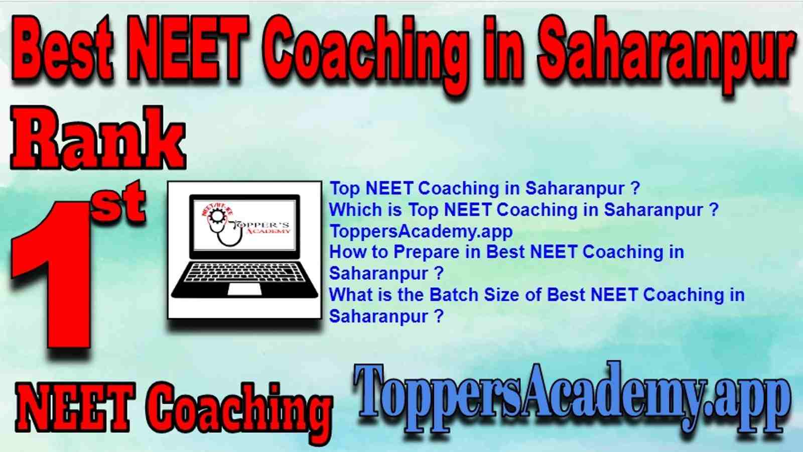 Best NEET Coaching in Saharanpur