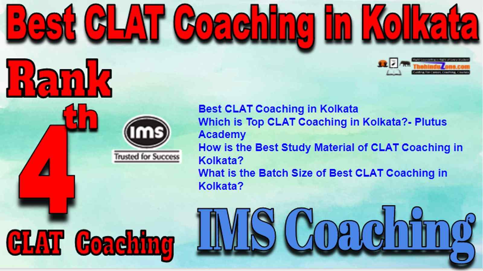 Rank 4 Best CLAT Coaching in Kolkata